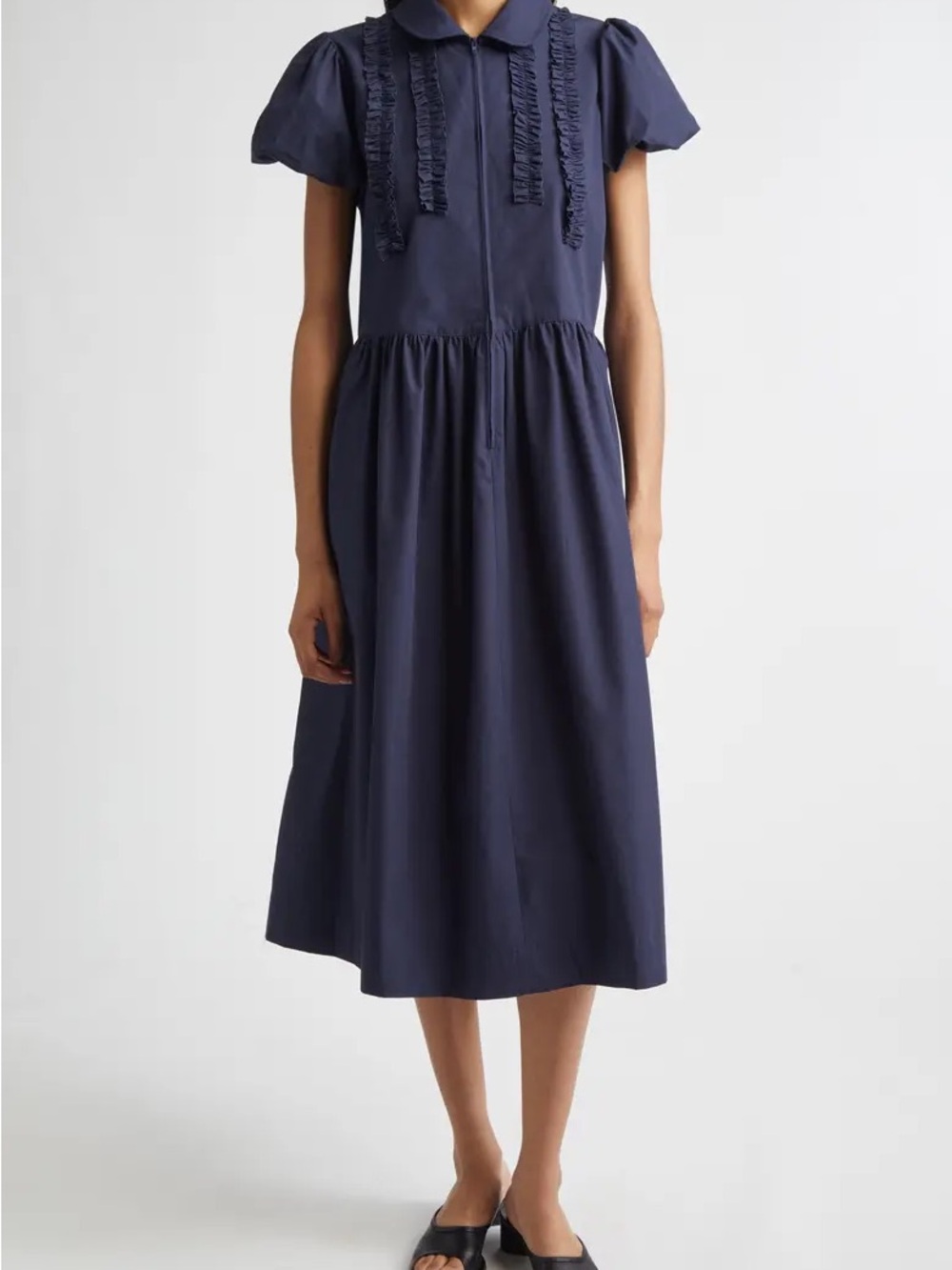 Sandy Liang Navy Ensemble Dress NWT